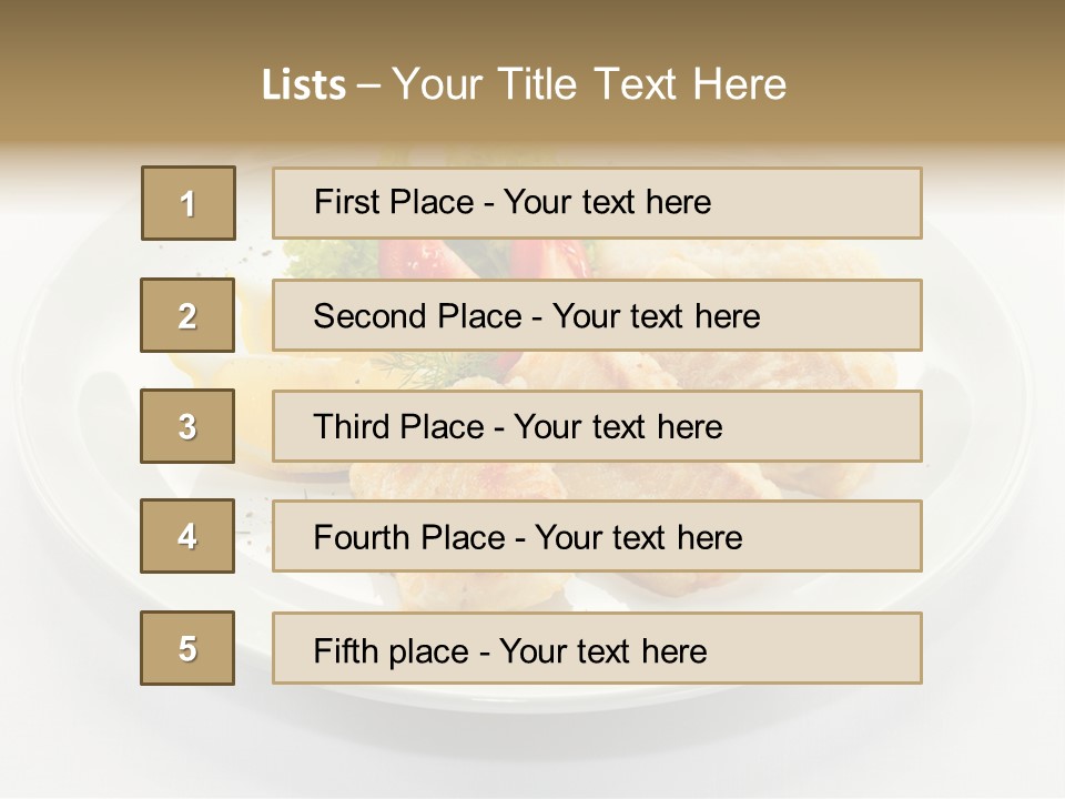 Dish Background Roast PowerPoint Template
