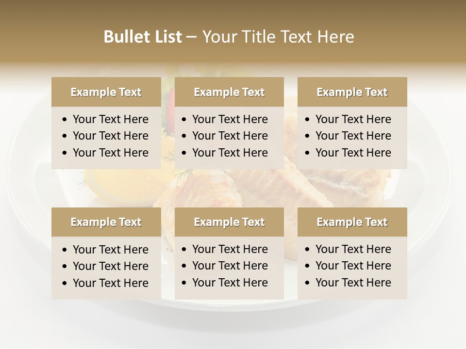 Dish Background Roast PowerPoint Template