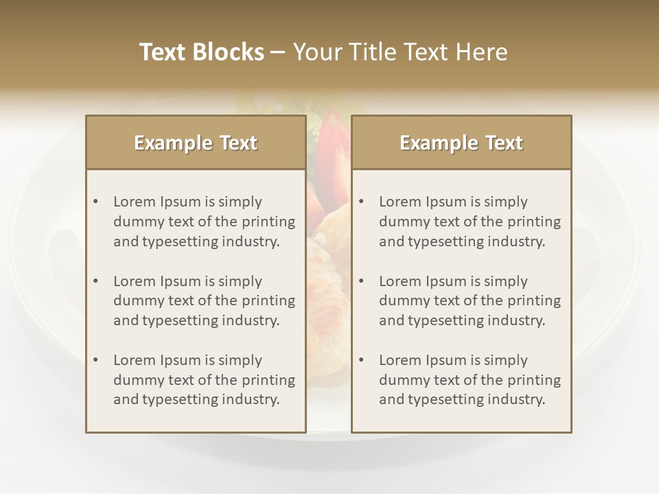 Dish Background Roast PowerPoint Template