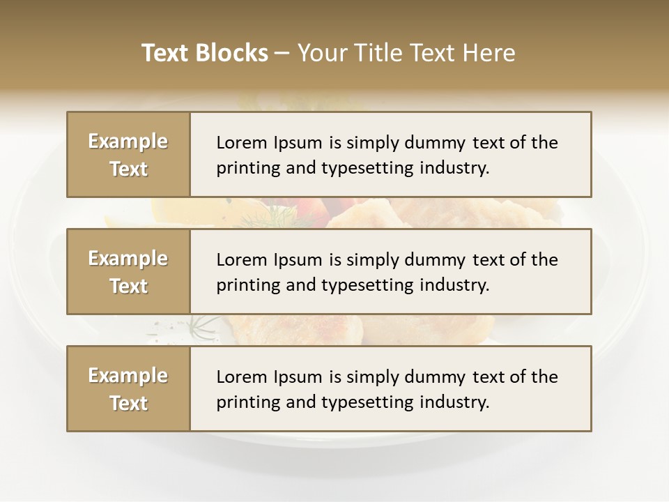 Dish Background Roast PowerPoint Template