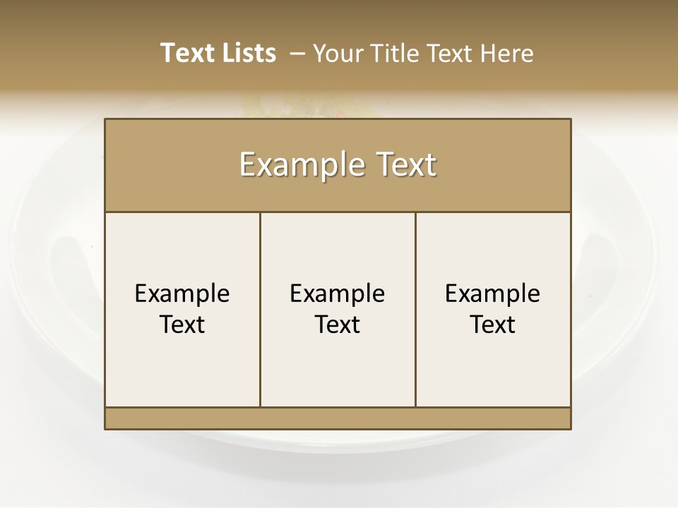 Dish Background Roast PowerPoint Template