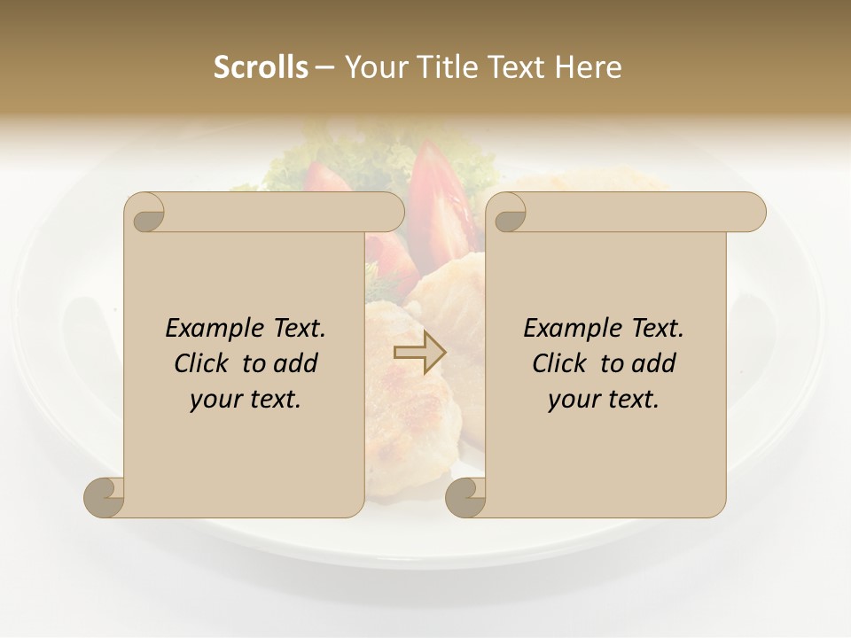 Dish Background Roast PowerPoint Template