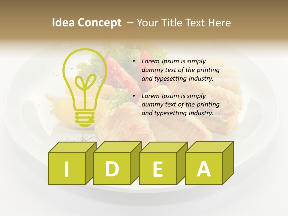 Dish Background Roast PowerPoint Template