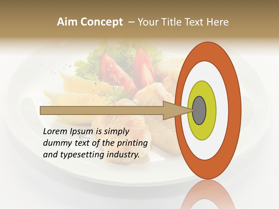 Dish Background Roast PowerPoint Template