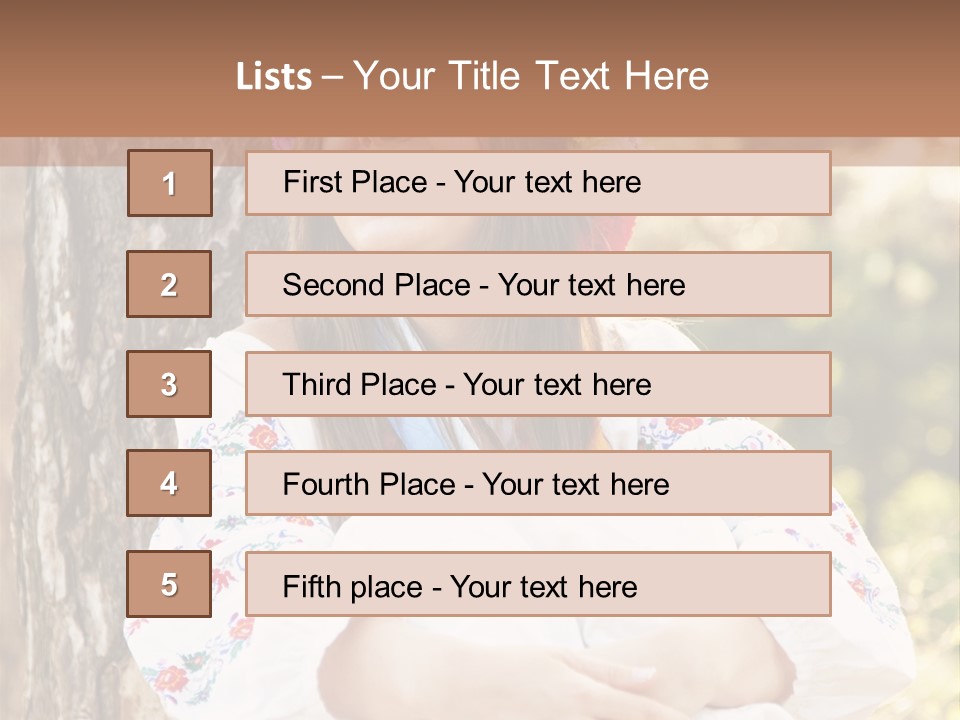 Girl Beauty Idea PowerPoint Template