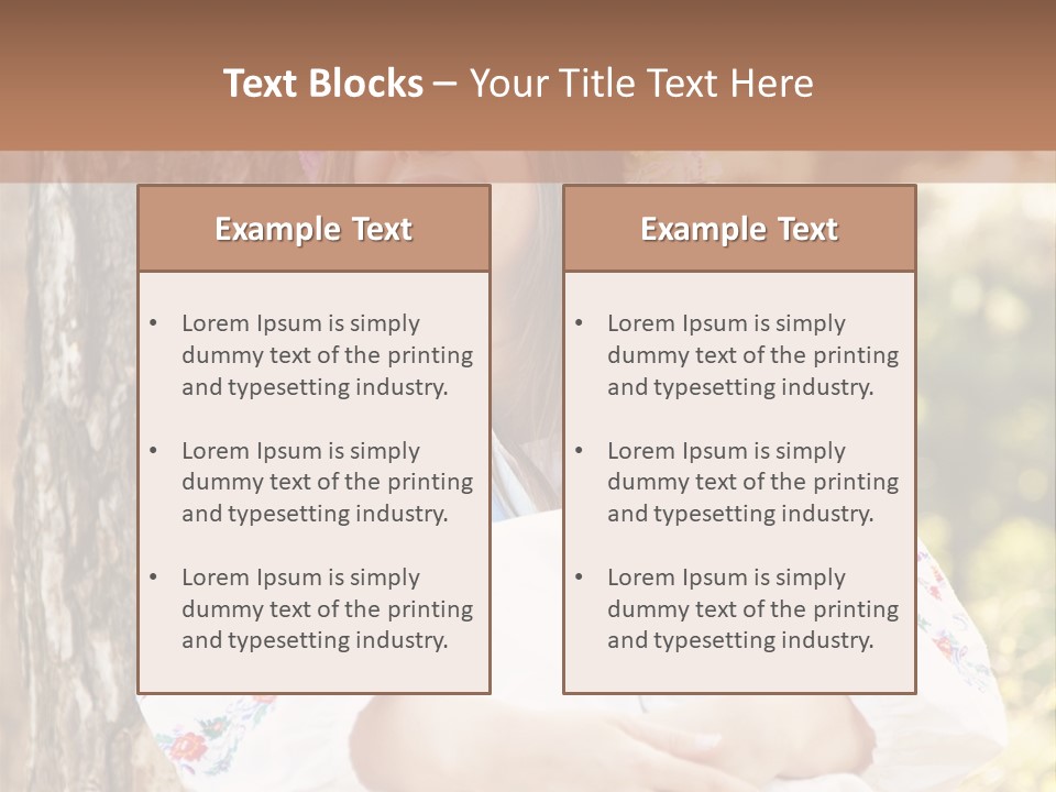 Girl Beauty Idea PowerPoint Template