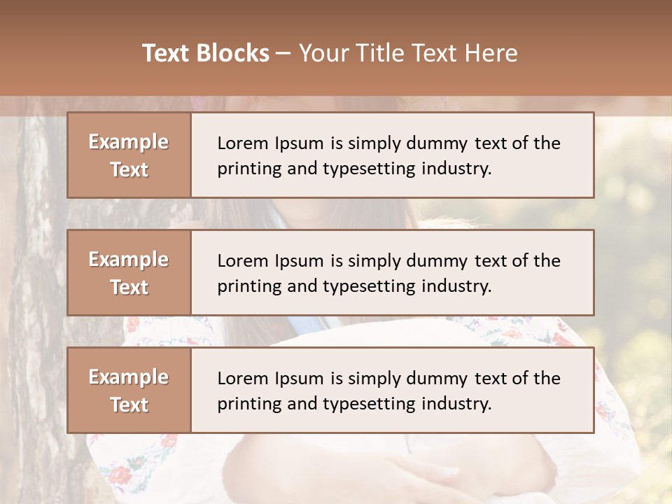 Girl Beauty Idea PowerPoint Template