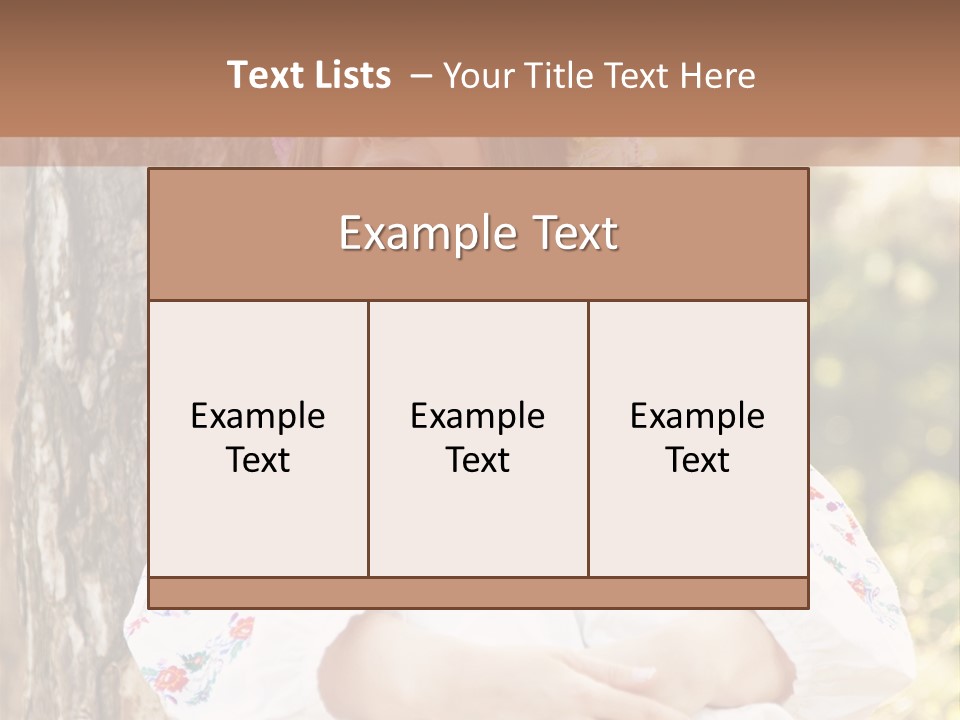 Girl Beauty Idea PowerPoint Template