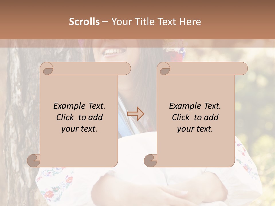 Girl Beauty Idea PowerPoint Template