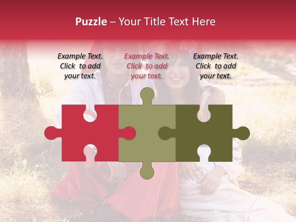 Female Smile Lie PowerPoint Template