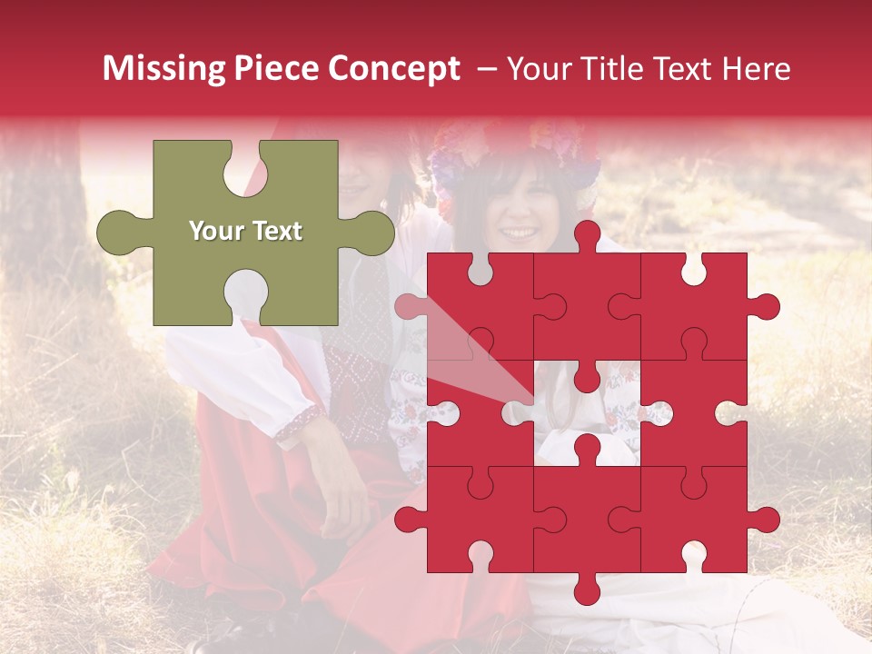 Female Smile Lie PowerPoint Template