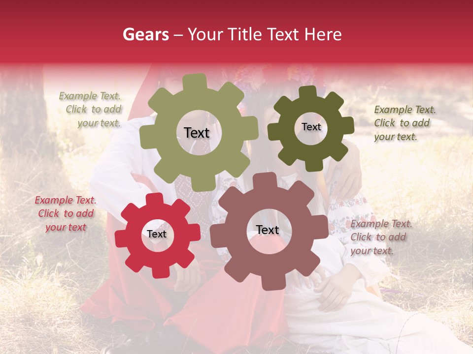 Female Smile Lie PowerPoint Template