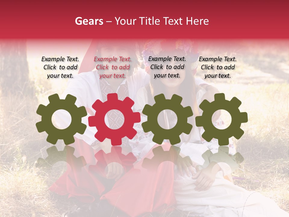 Female Smile Lie PowerPoint Template