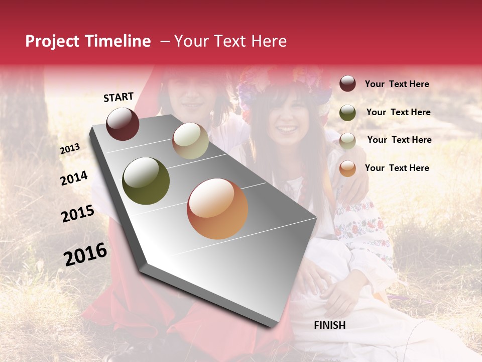 Female Smile Lie PowerPoint Template