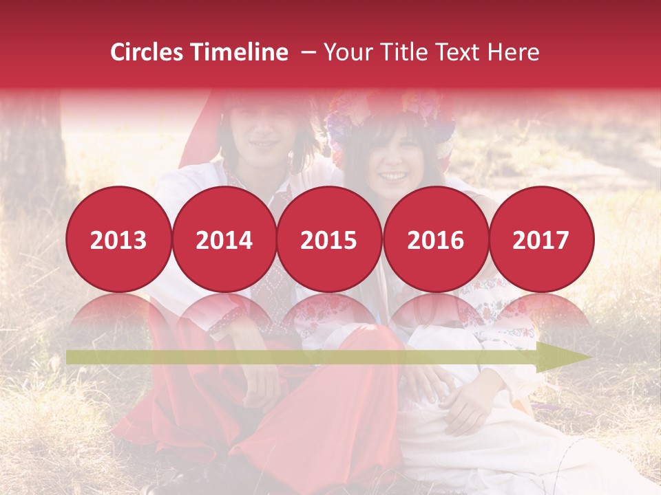 Female Smile Lie PowerPoint Template