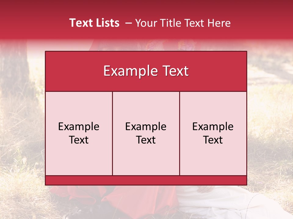 Female Smile Lie PowerPoint Template