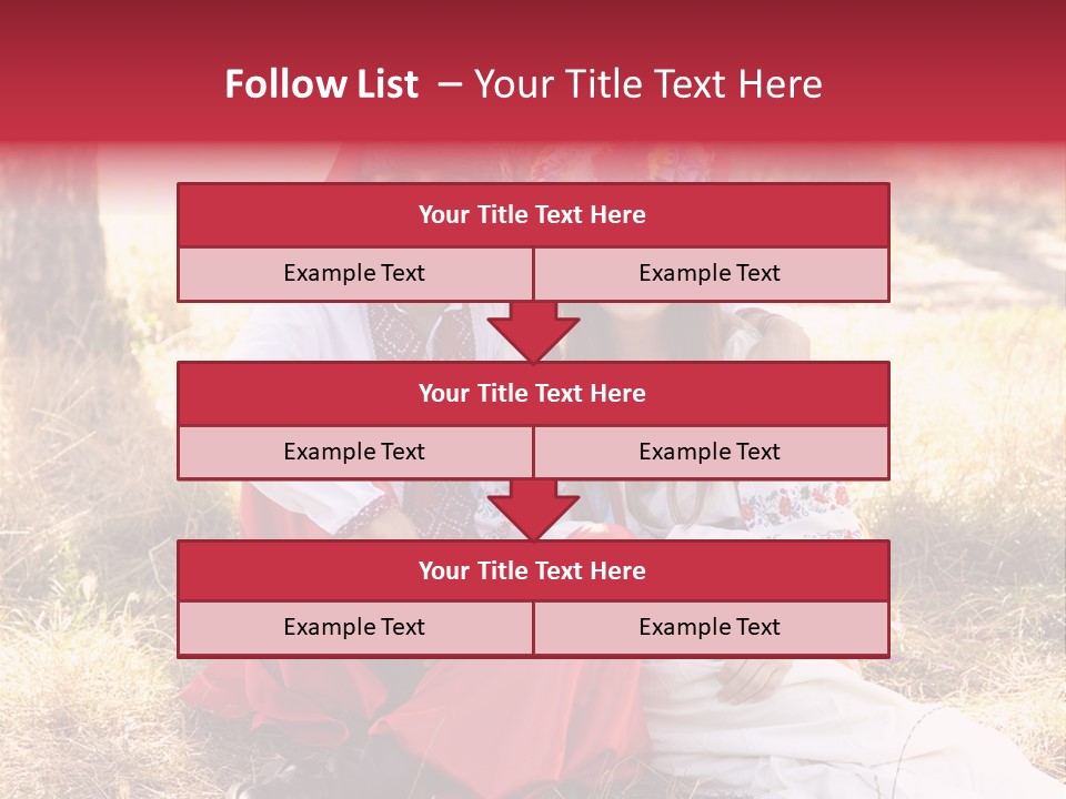 Female Smile Lie PowerPoint Template