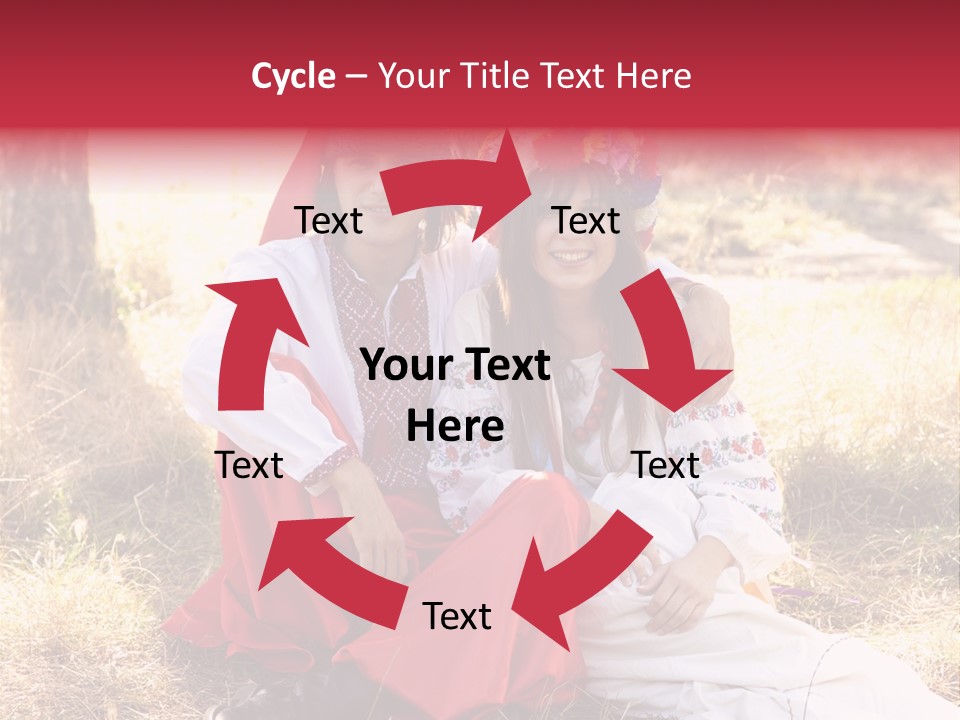 Female Smile Lie PowerPoint Template