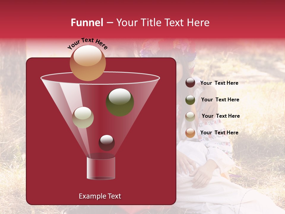 Female Smile Lie PowerPoint Template