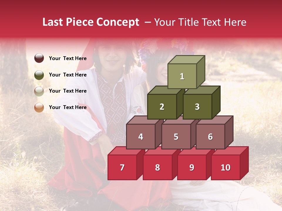 Female Smile Lie PowerPoint Template