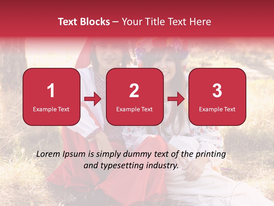 Female Smile Lie PowerPoint Template