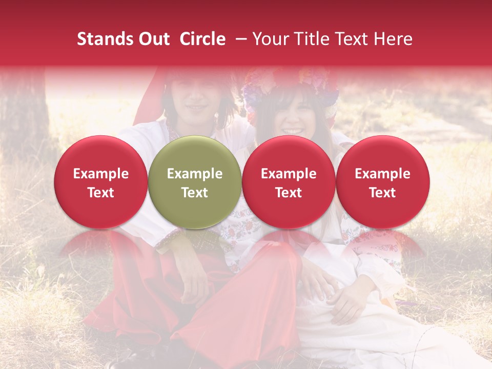 Female Smile Lie PowerPoint Template