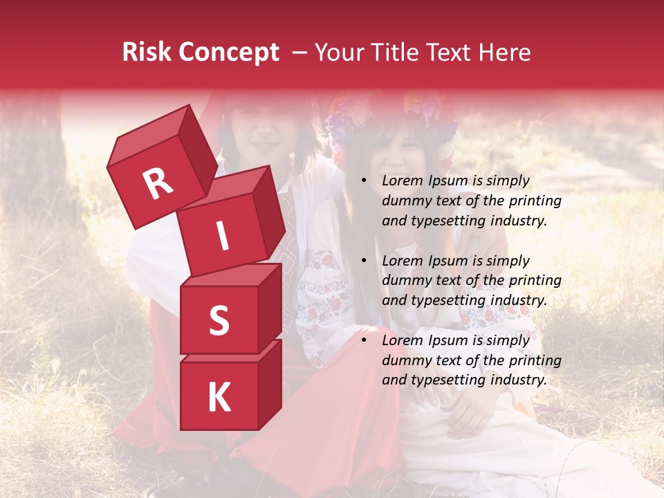 Female Smile Lie PowerPoint Template