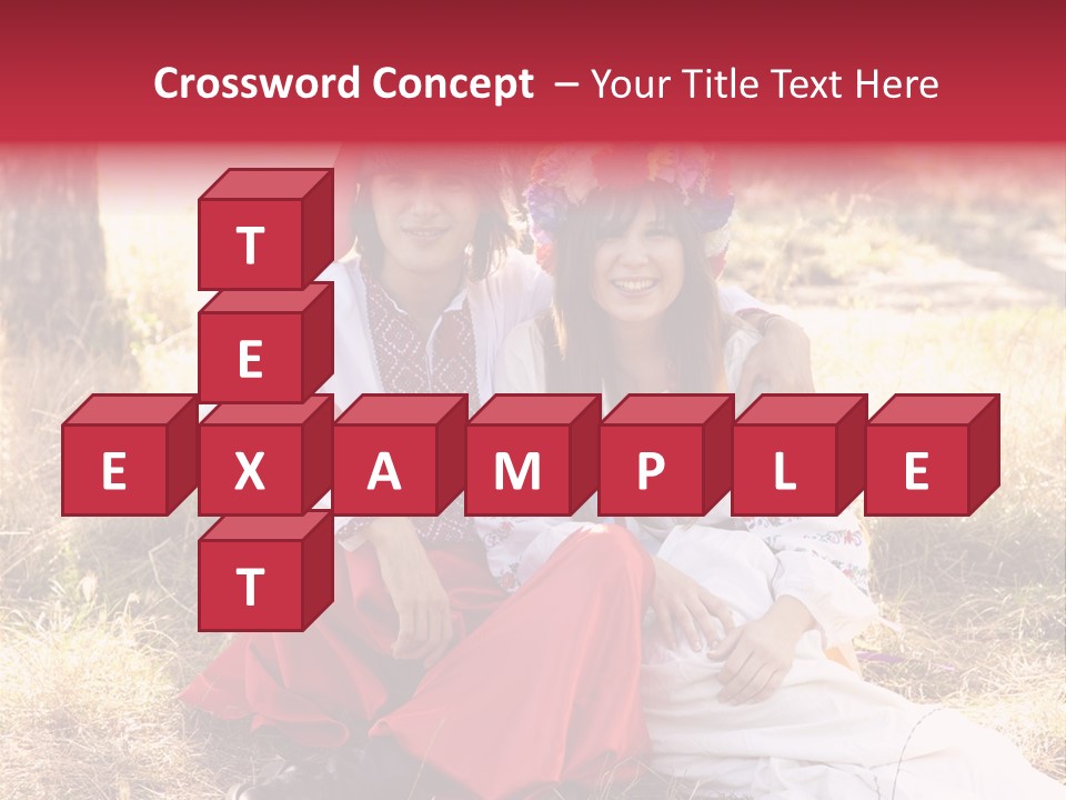 Female Smile Lie PowerPoint Template