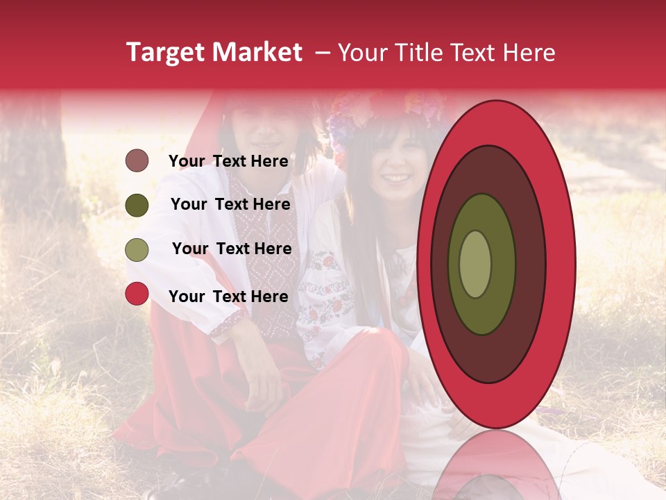 Female Smile Lie PowerPoint Template