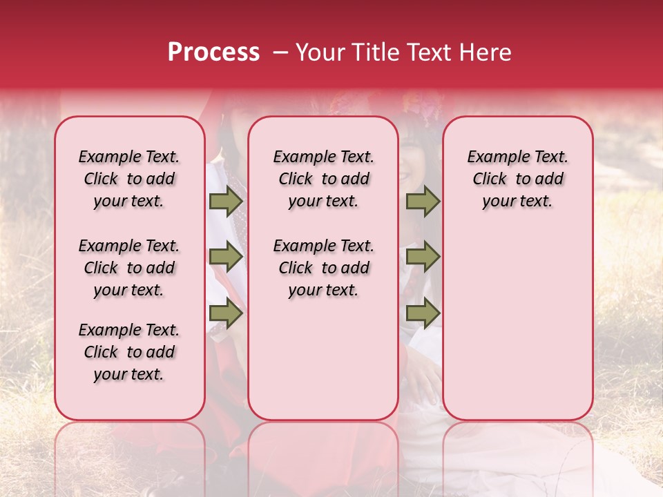 Female Smile Lie PowerPoint Template