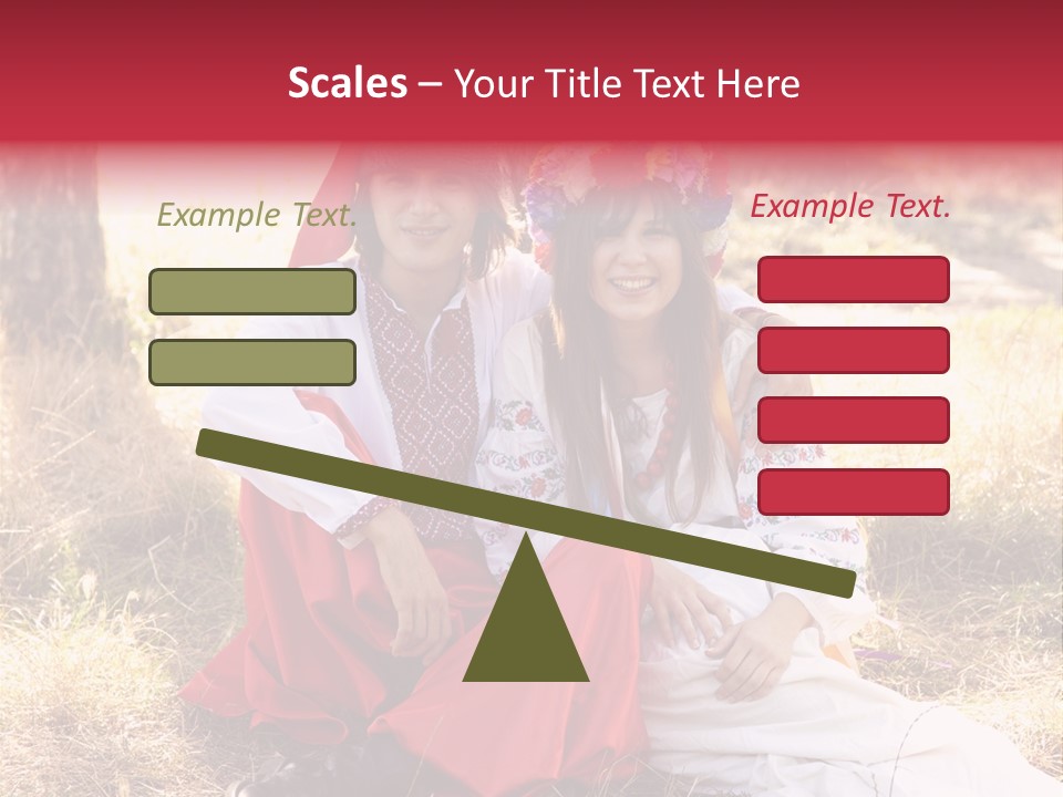 Female Smile Lie PowerPoint Template