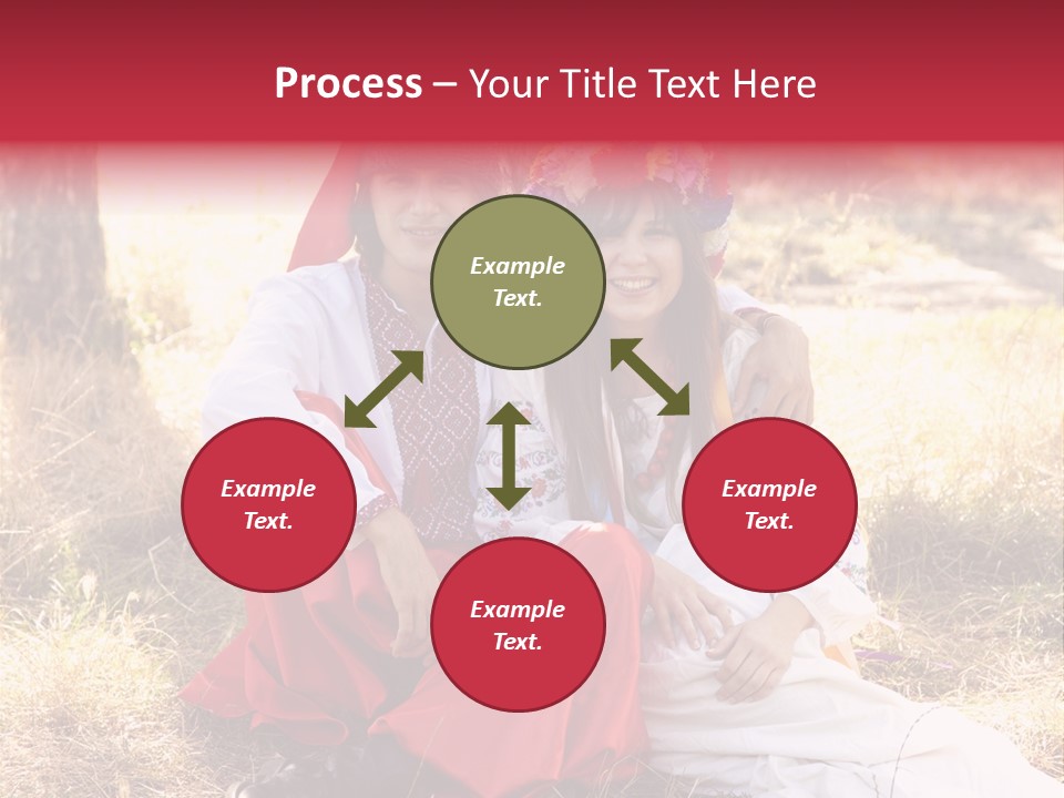 Female Smile Lie PowerPoint Template