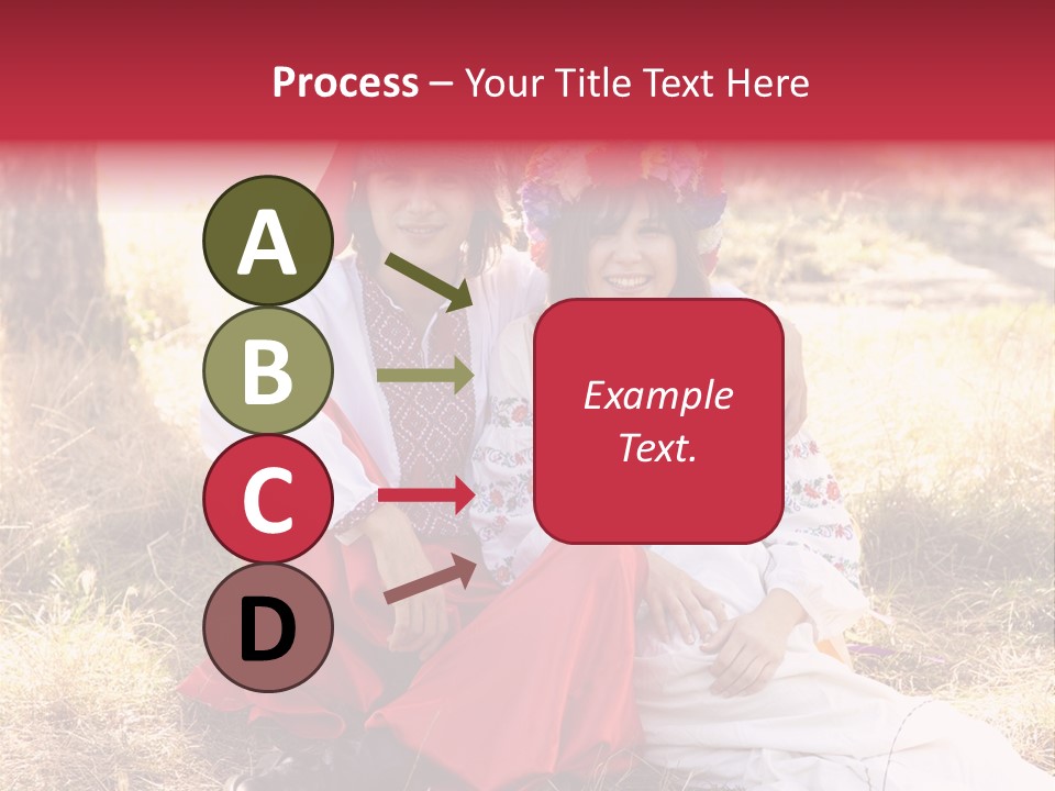 Female Smile Lie PowerPoint Template