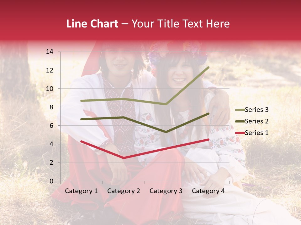 Female Smile Lie PowerPoint Template