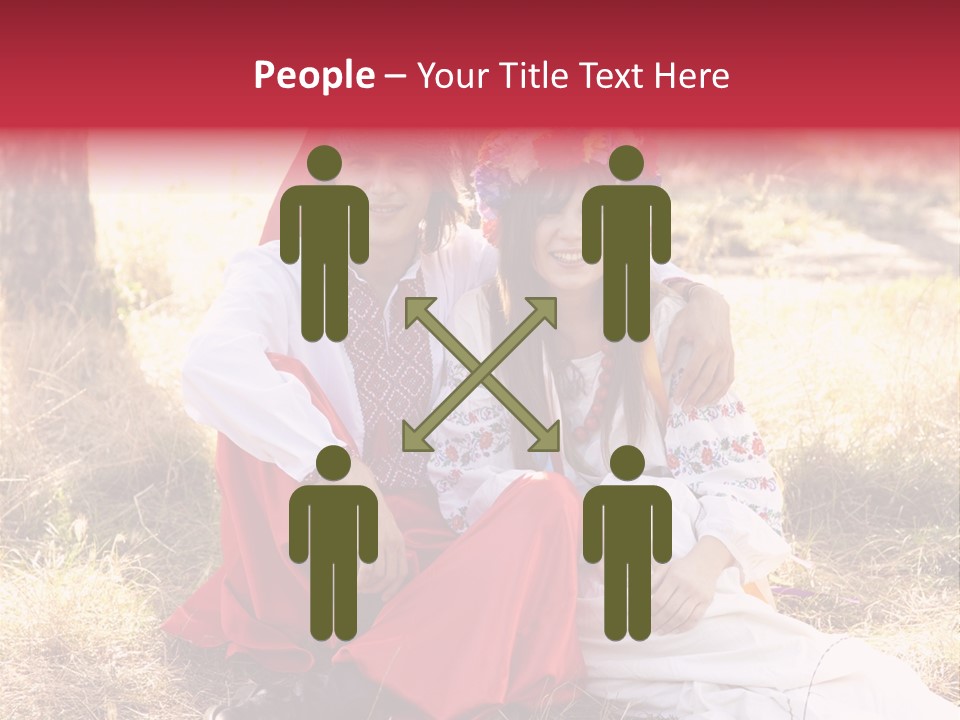 Female Smile Lie PowerPoint Template