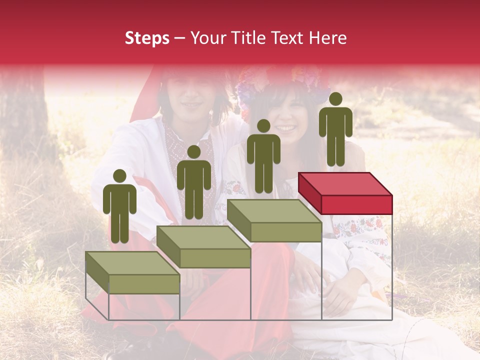 Female Smile Lie PowerPoint Template