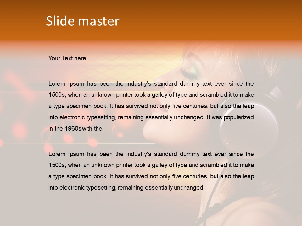 Woman Celebrate Young PowerPoint Template