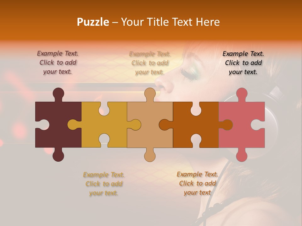 Woman Celebrate Young PowerPoint Template