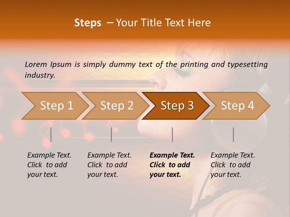 Woman Celebrate Young PowerPoint Template