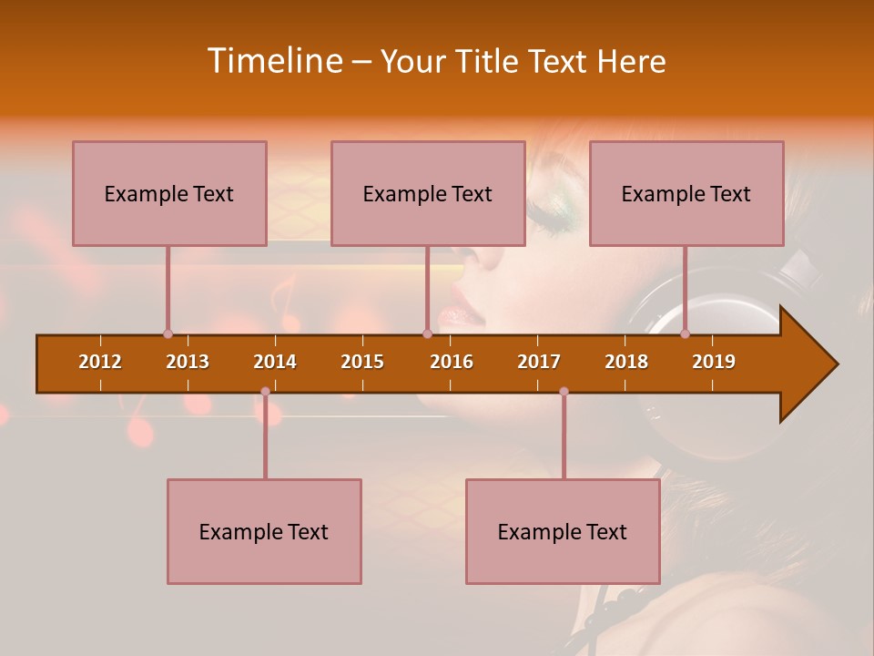 Woman Celebrate Young PowerPoint Template