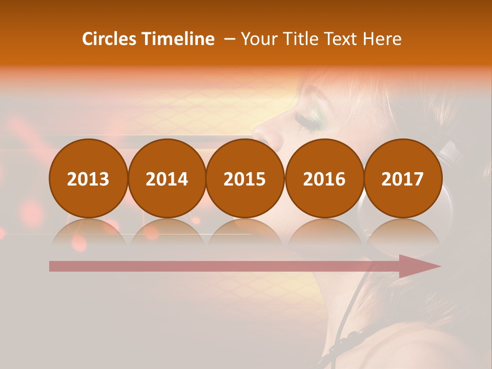 Woman Celebrate Young PowerPoint Template