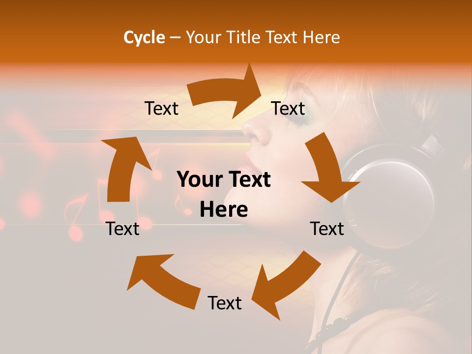 Woman Celebrate Young PowerPoint Template