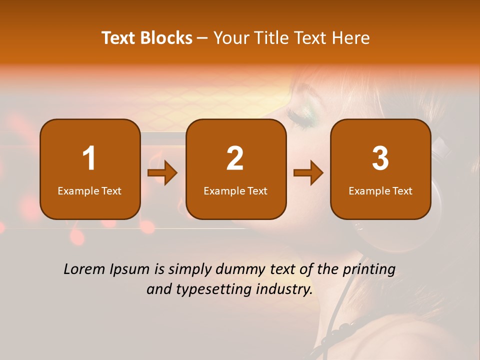 Woman Celebrate Young PowerPoint Template