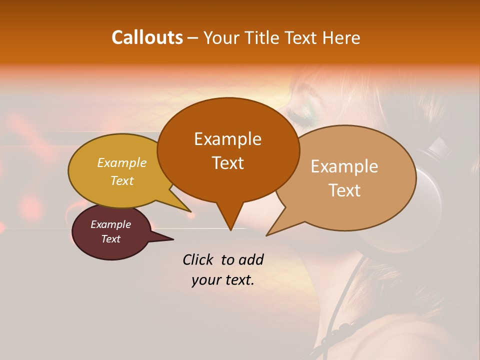 Woman Celebrate Young PowerPoint Template