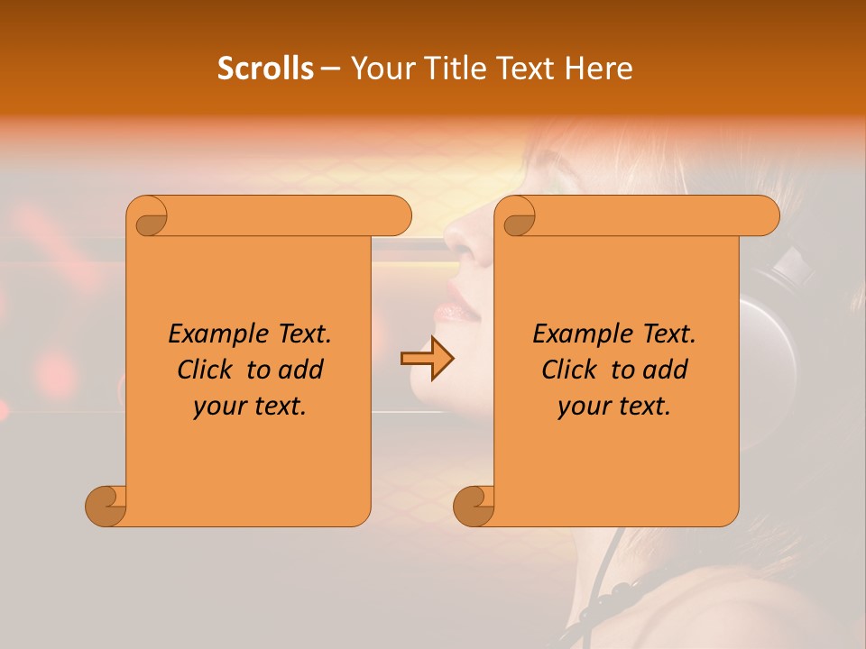 Woman Celebrate Young PowerPoint Template