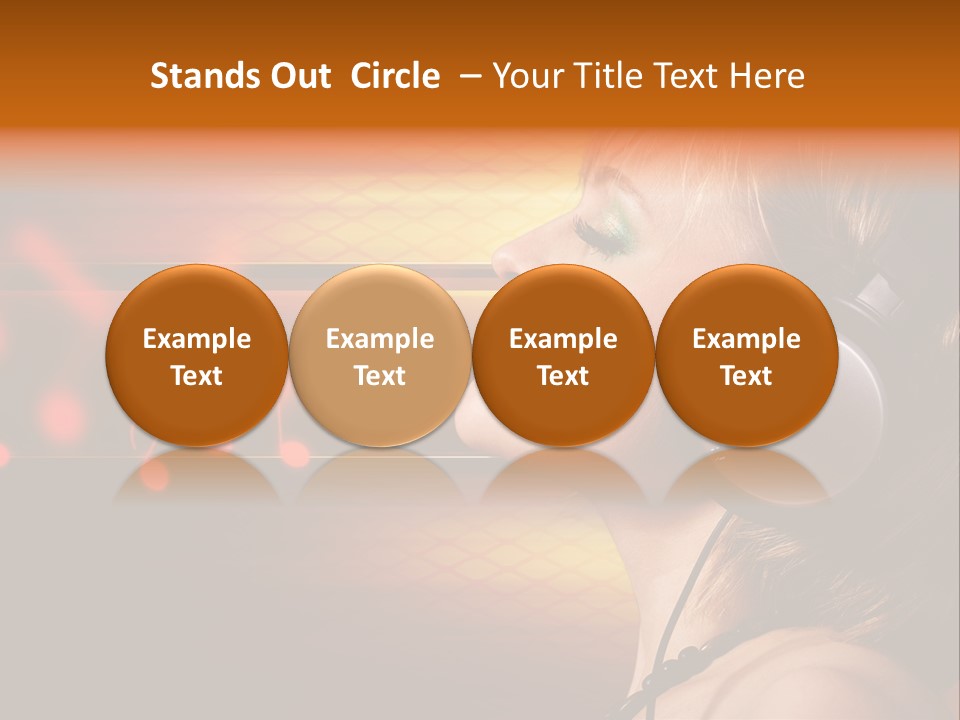 Woman Celebrate Young PowerPoint Template