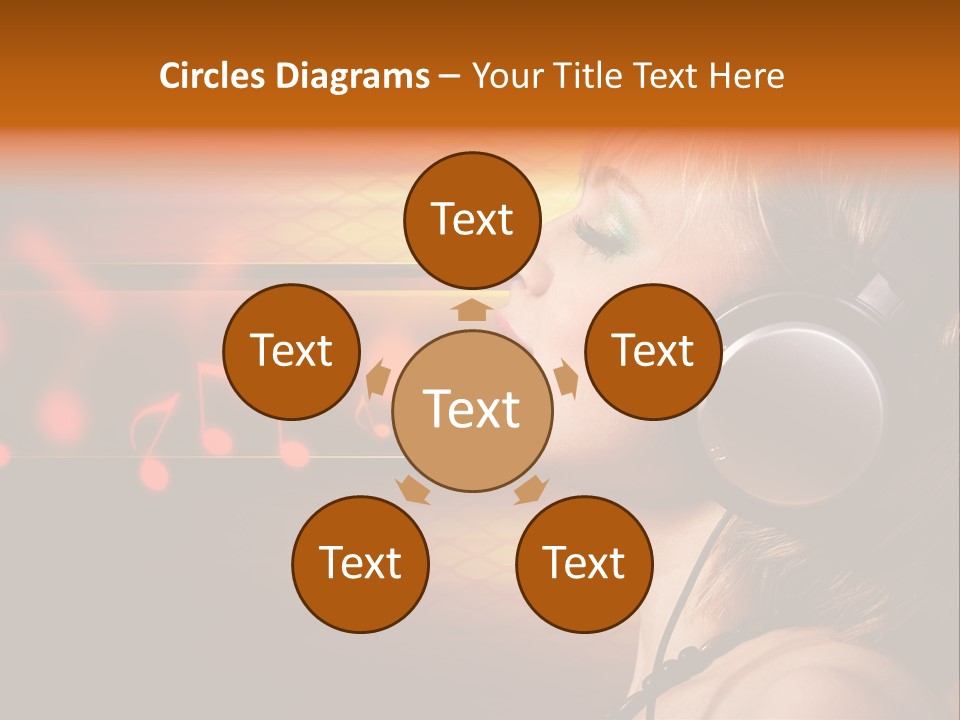 Woman Celebrate Young PowerPoint Template