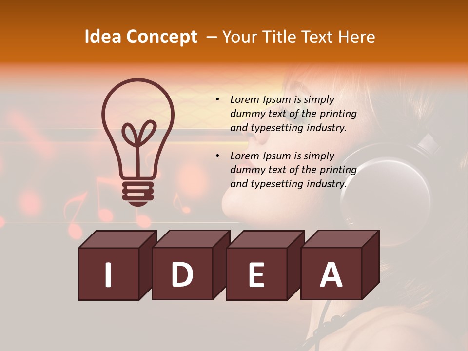 Woman Celebrate Young PowerPoint Template