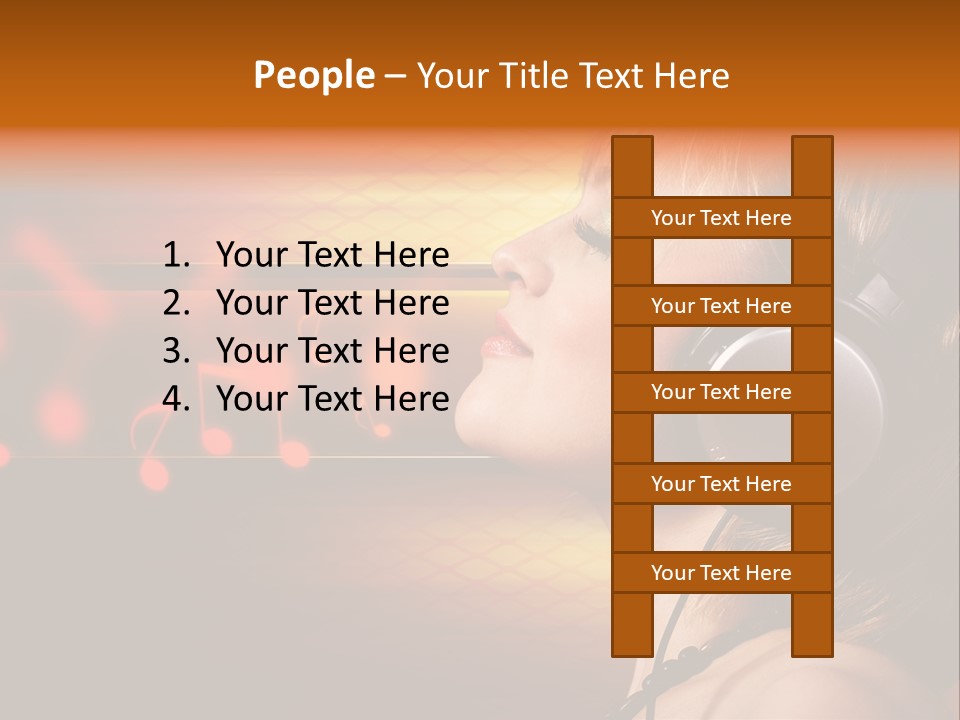 Woman Celebrate Young PowerPoint Template