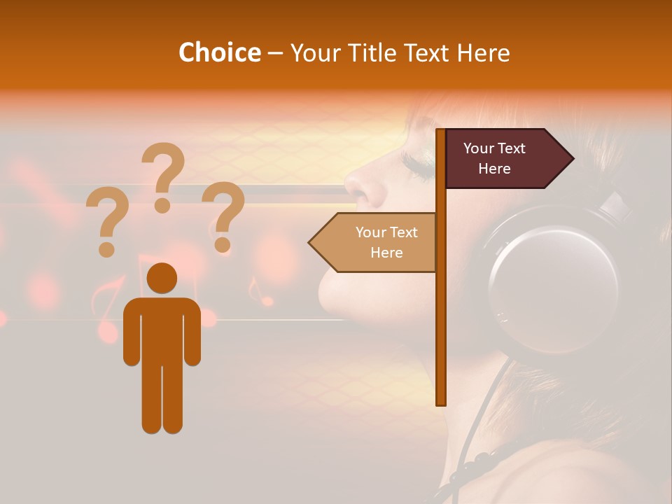 Woman Celebrate Young PowerPoint Template